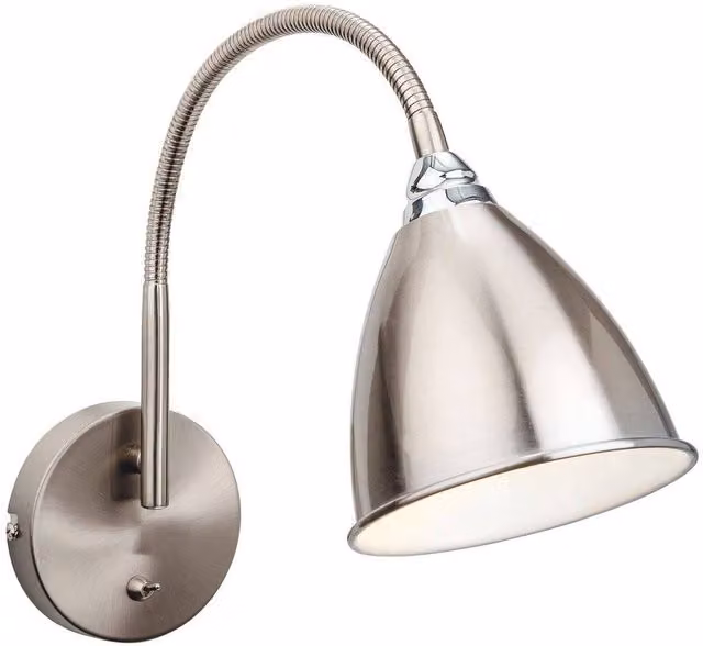 Firstlight Bari Adjustable Modern Indoor Wall Light in Chrome with E14 Socket