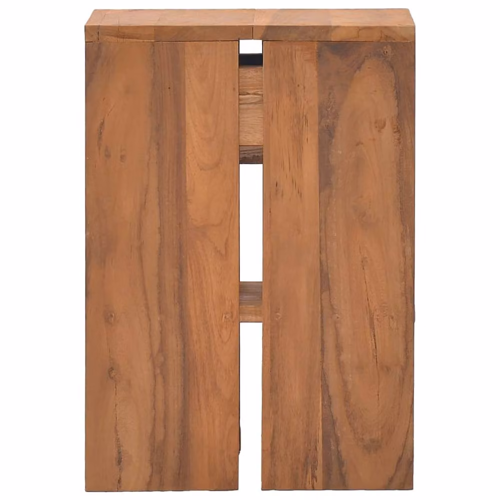 Berkfield Home Bedside Cabinet in Brown Solid Teak Wood, W/D/H: 20 x 35 x 50 cm – 3