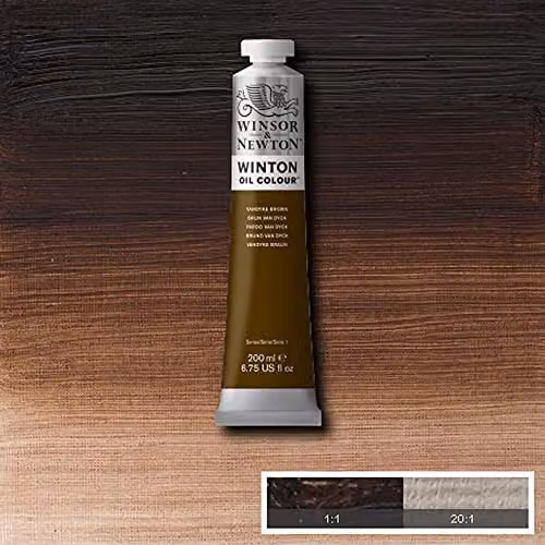 Winsor & Newton Winton Oil Colour, Vandyke Brown, 200ml – 3