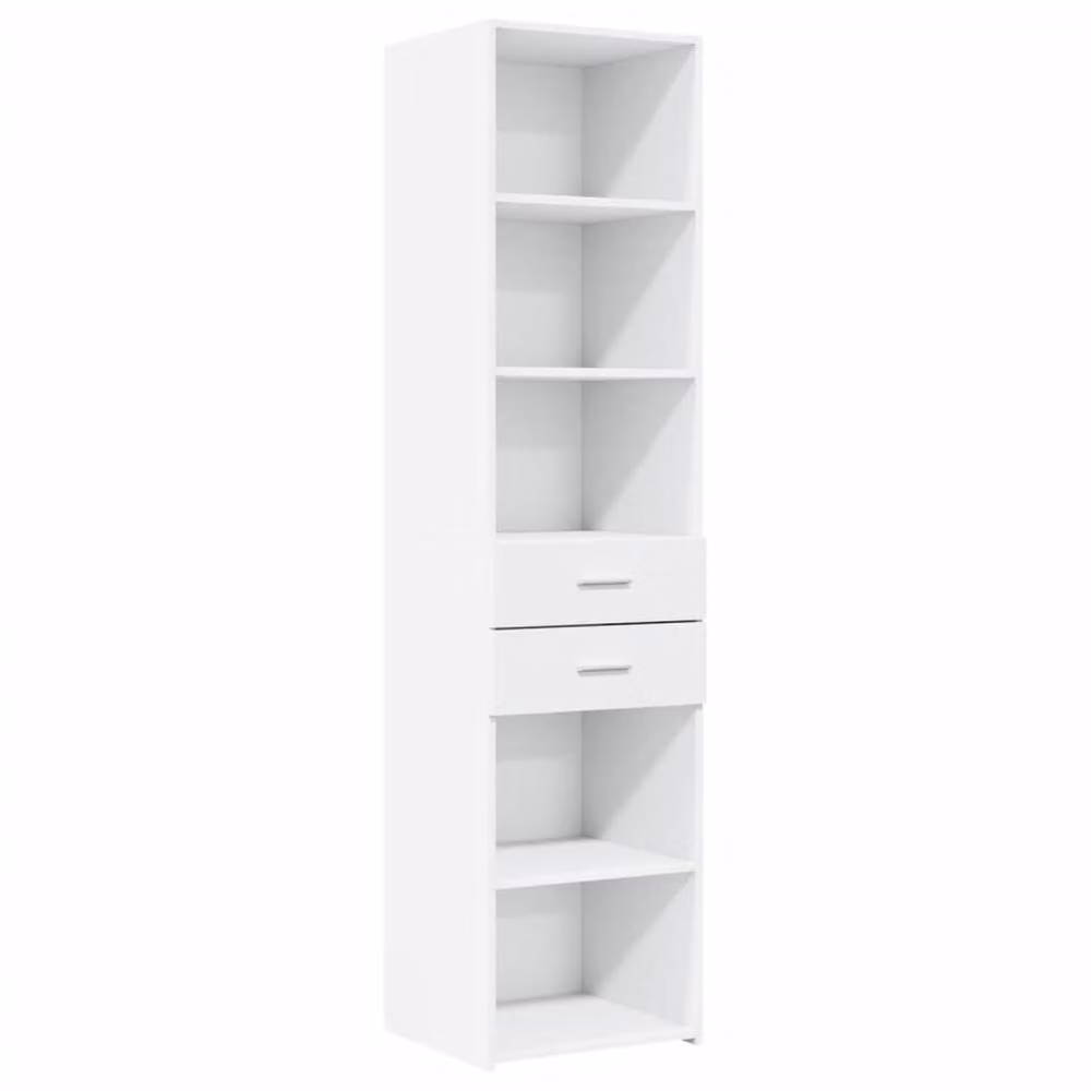 Berkfield Home Modern White Matt Highboard W/D/H: 45 x 42.5 x 185 cm – 2