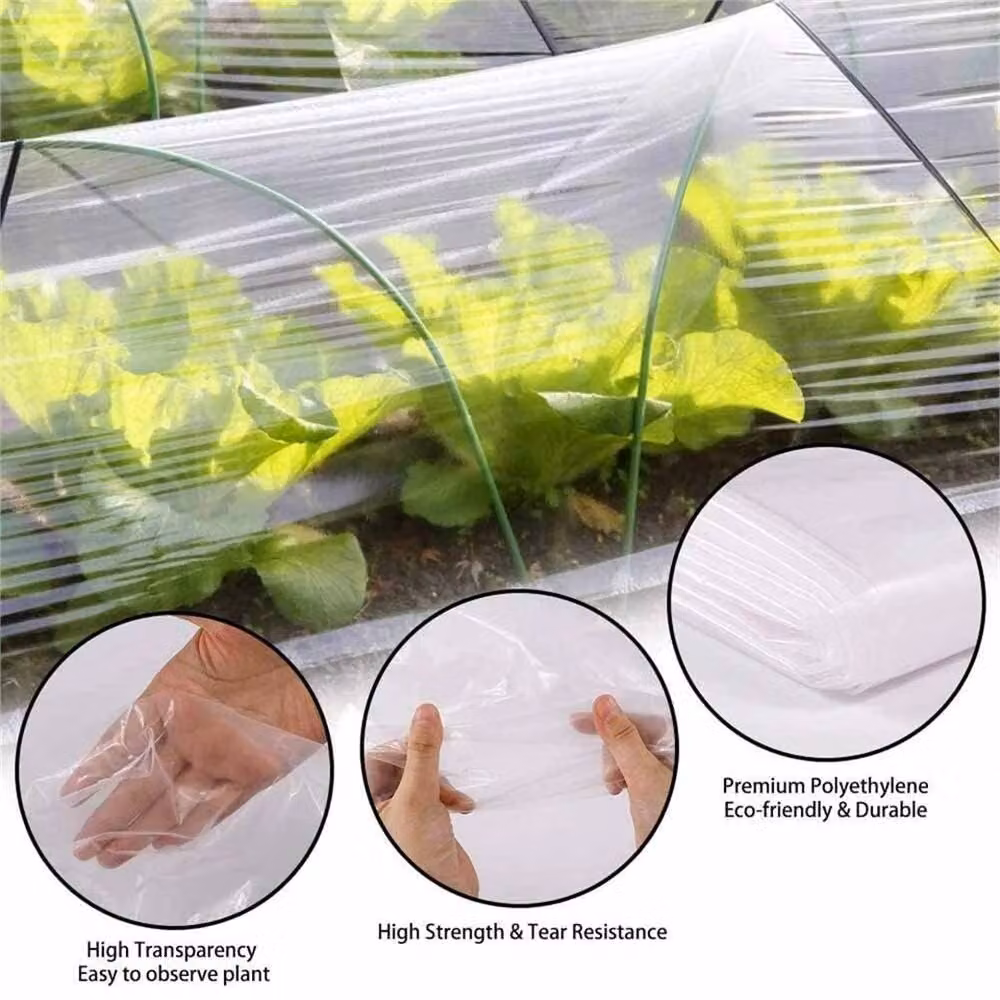 SPETLEK Heavy Duty Clear Polythene Sheeting, Transparent Plastic, 2 x 10 m, 1.25 kg – 2