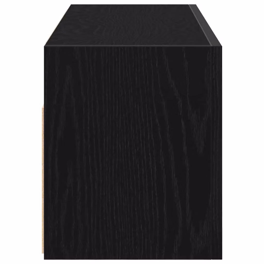 Berkfield Home Black Wall Mounted Bathroom Cabinet with Hinged Doors and Internal Shelves, W: 80 cm, D: 25 cm, H: 30 cm – 3