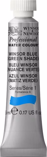 Winsor and Newton Professional Watercolour Paint Winsor Blue Green 5ml