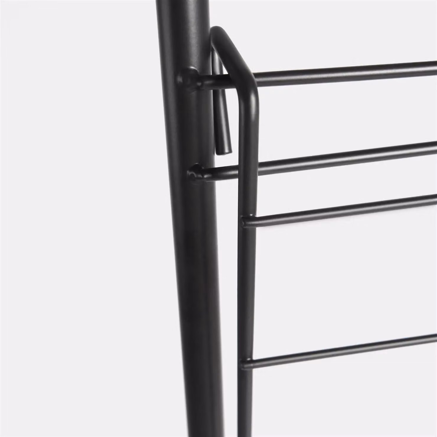 OHS Foldable Over The Door Tiered Clothes Drying Rack and Towel Organiser in Black – 2