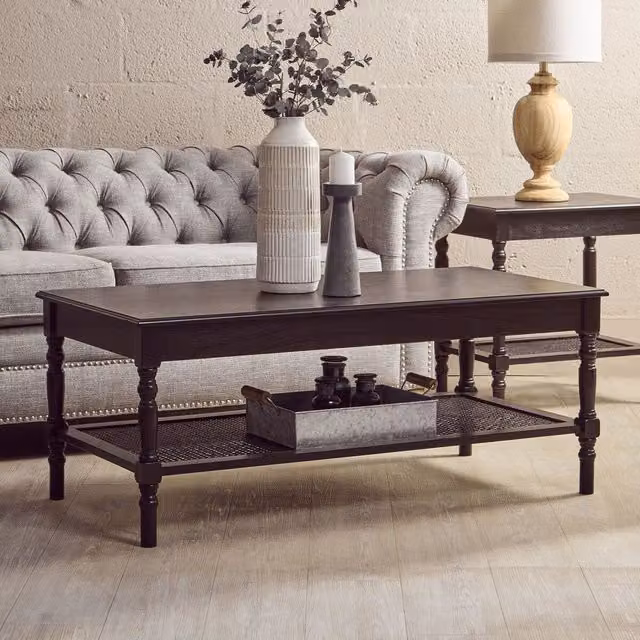 Orsina Heritage Classic Rectangular Coffee Table in Black – 2