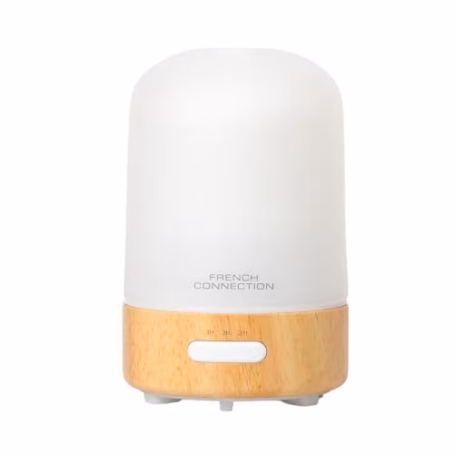 French Connection White Electric Aroma Diffuser with LED Light, 100ml