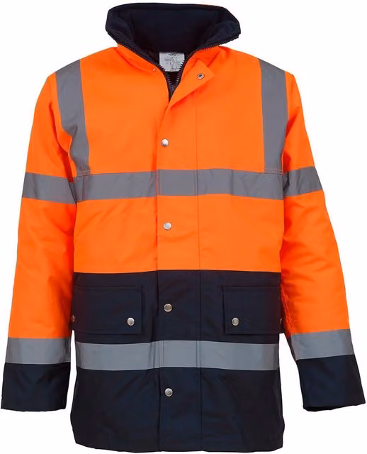 3M Mens Motorway Class 3 High-Vis Jacket, Orange and Blue, Size S
