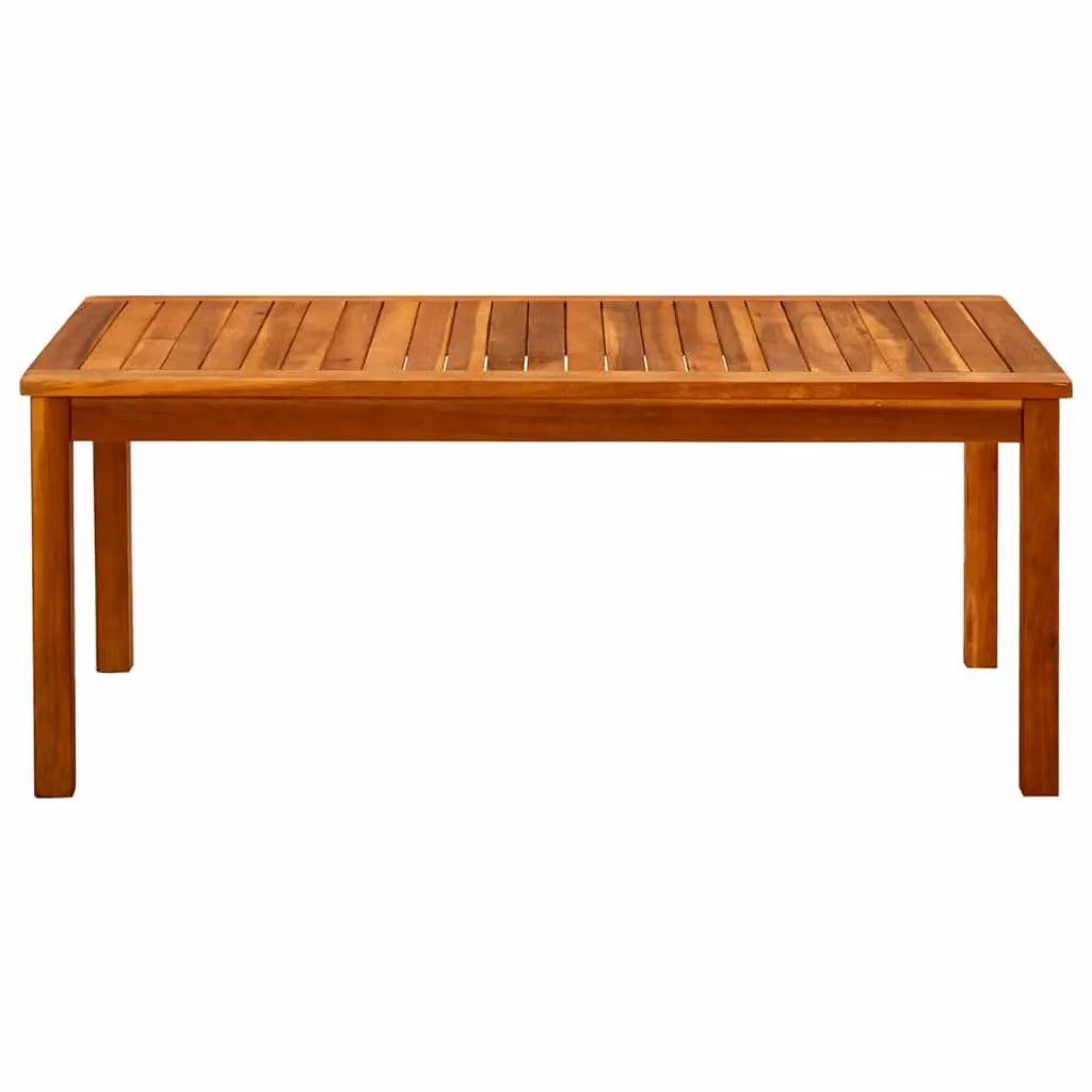 Berkfield Home Garden Brown Solid Acacia Wood Coffee Table W/D/H: 110 x 60 x 45 cm – 2