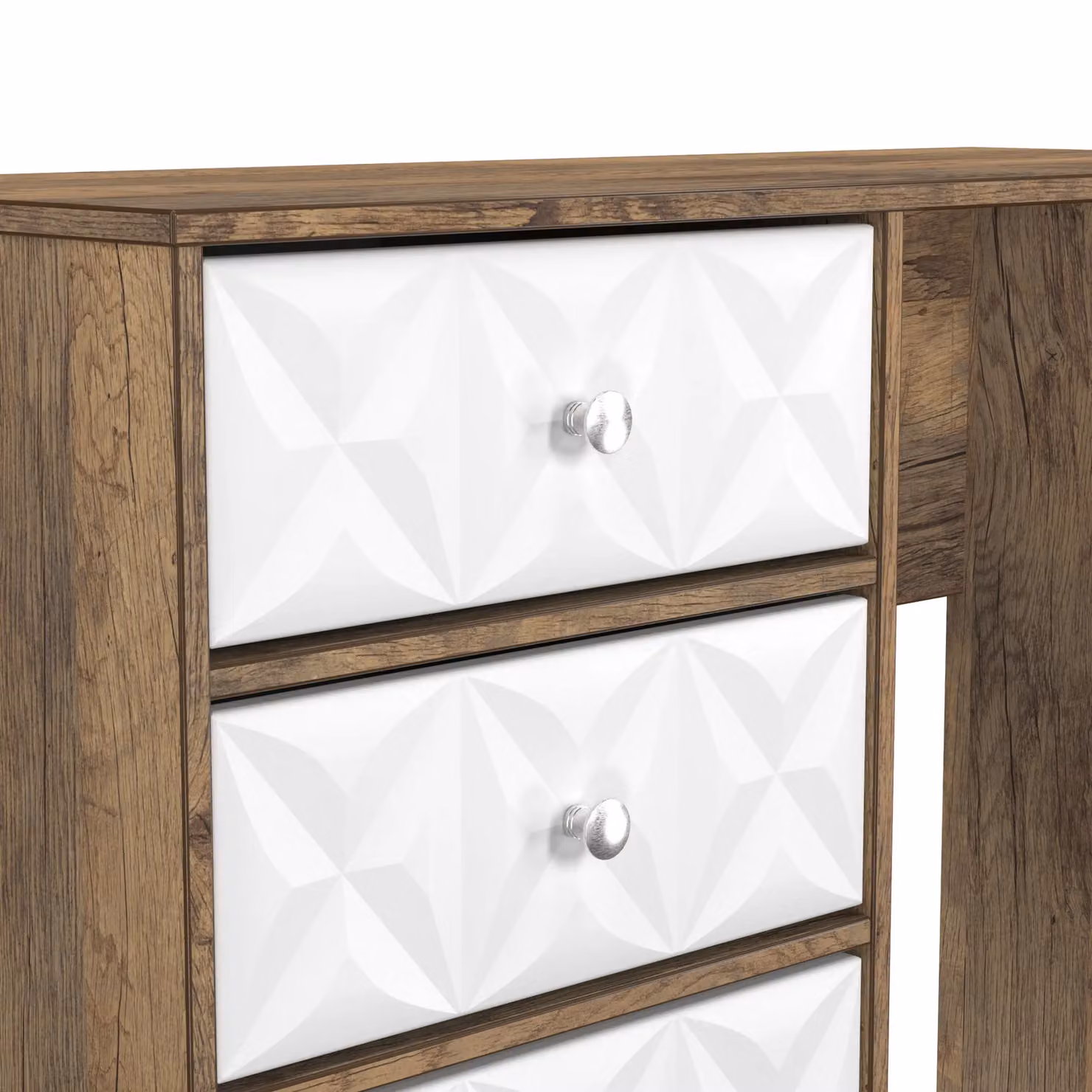 Ready Assembled 2 U Toledo 4 Drawer Vanity in Dark Brown – 3