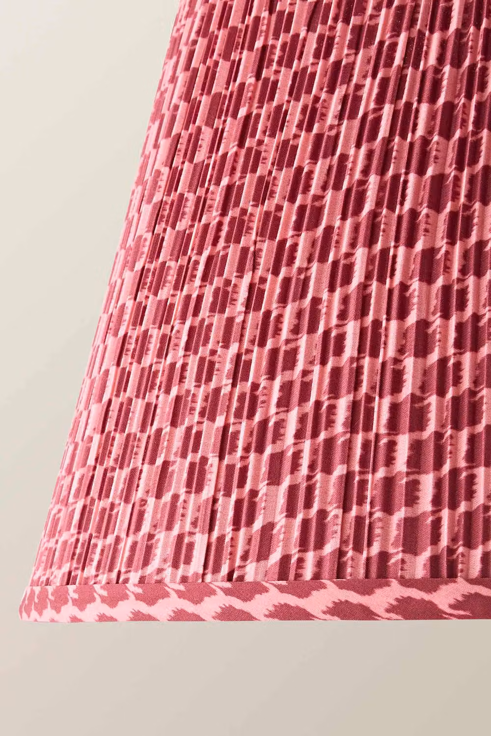 ValueLights Malina Double Pink Pleated Tapered Easy Fit Lamp Shade with Bulb in Dark Pink – 2