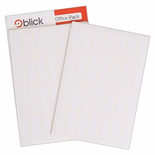 Blick White Self Adhesive Address Labels, Rectangular, 12mm x 38mm, 1120 Labels