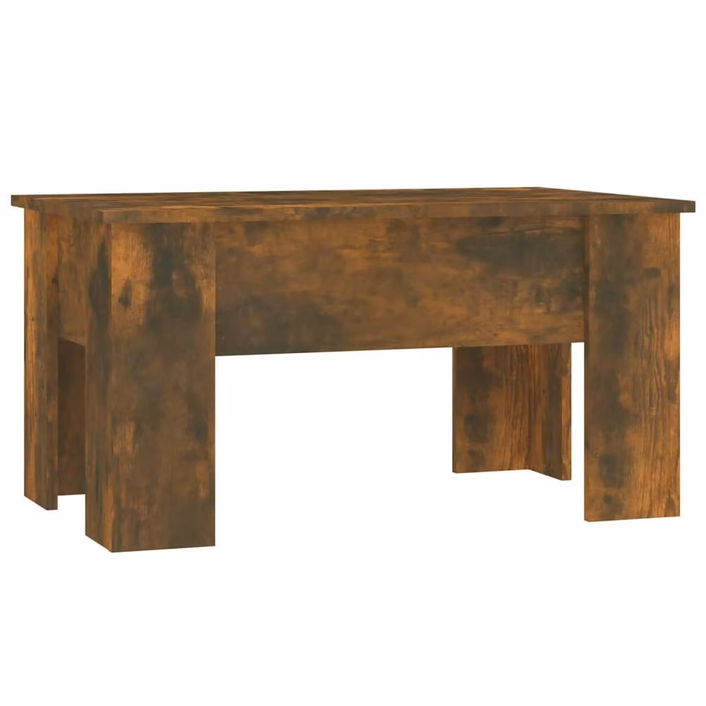 Berkfield Home Modern Coffee Table in Smoked Oak Brown, W: 79 cm, D: 49 cm, H: 41 cm – 3