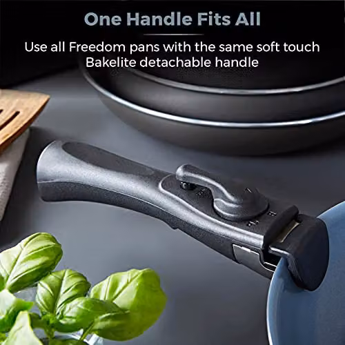Tower Freedom 7 Piece Ceramic Non-Stick Cookware Set in Black and Grey – 4