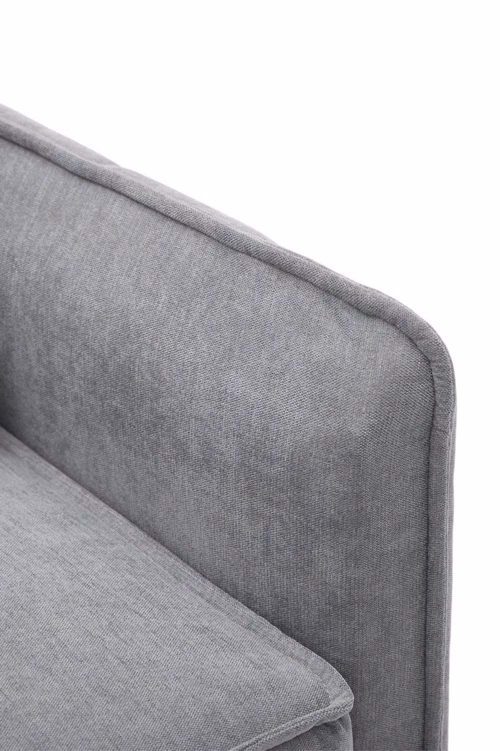 Garden Sanctuary Modern Upholstered Accent Armchair with Lumbar Pillow in Grey and Black – 5