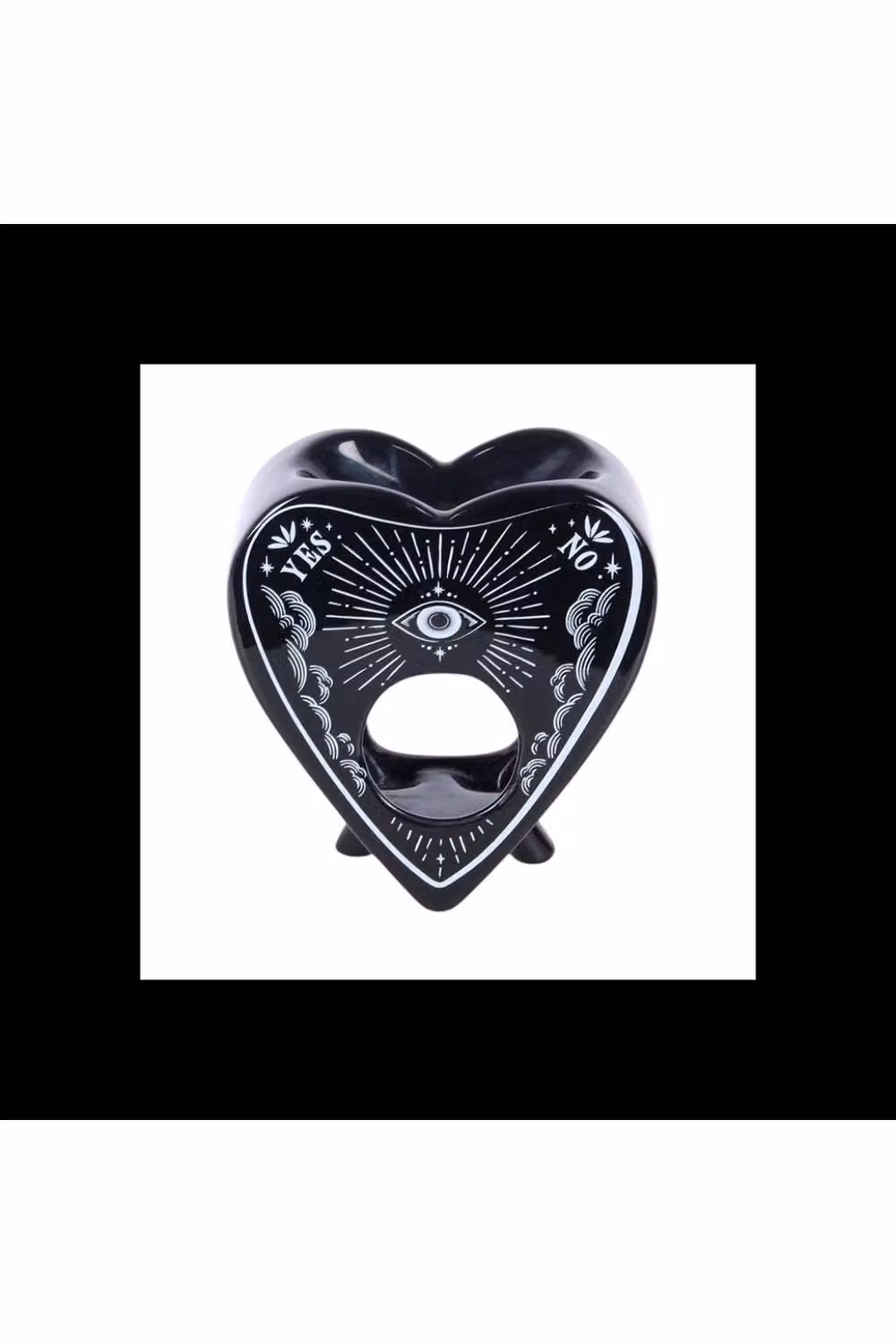 KDMD Black Gothic Ceramic Planchette Oil Burner and Tealight Wax Warmer – 2