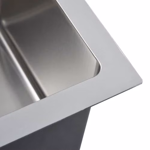 vidaXL Handmade Stainless Steel Kitchen Sink in Silver – 3