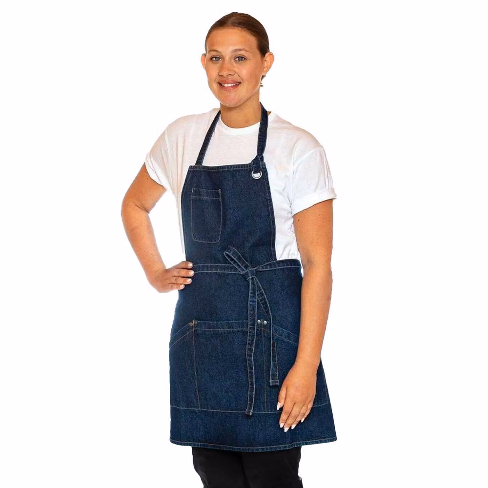 Dennys Le Chef Apron in Dark Indigo Blue – 2