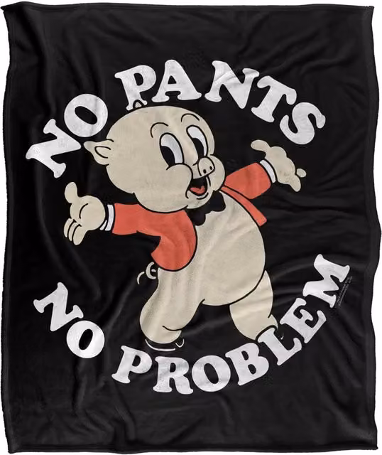 Warner Bros. Looney Tunes No Pants Super Soft Silky Touch Fleece Throw Blanket, Multicolour, W: 152.4 cm x H: 127.0 cm – 6