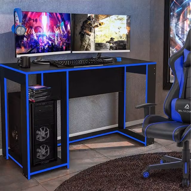 Ross GRS Gaming Desk Computer Workstation in Black