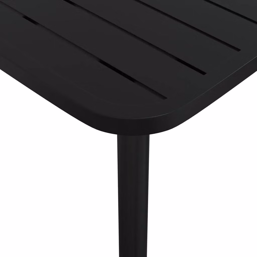 Berkfield Home Modern Garden Table in Anthracite Steel, W/D/H: 110 x 80 x 71 cm – 4