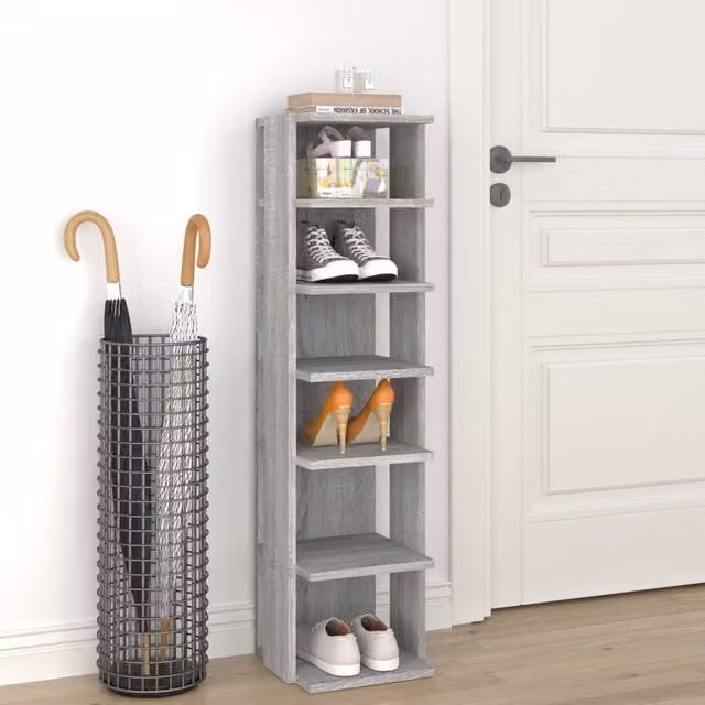 Berkfield Home Grey Sonoma Shoe Rack, H 102 x W 27.5 x D 27 cm – 1