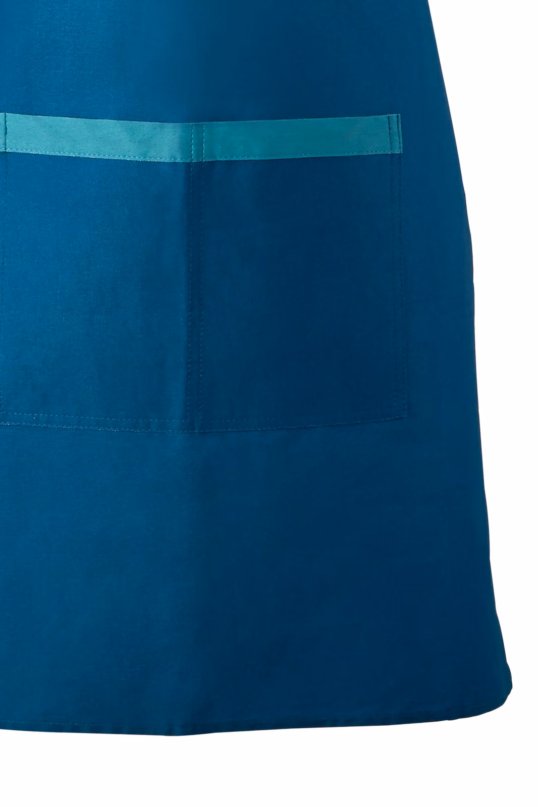 Orsina Apron with Whimsical Typography Print in Blue – 3