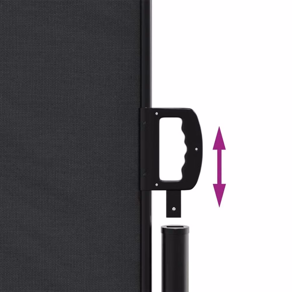 Berkfield Home Retractable Side Awning in Black, W/H: 1000 x 140 cm – 5
