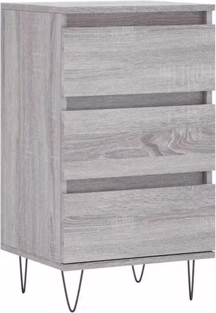 Berkfield Home Grey Sonoma Sideboard in Engineered Wood W/D/H: 40 x 35 x 70 cm