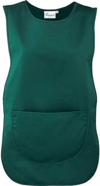 Premier Plain Pocket Tabard in Green, Size: Small