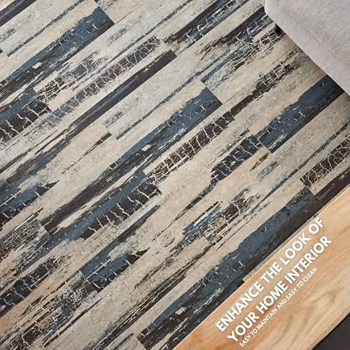 Novecrafto Self Adhesive Wood Look Vinyl Floor Planks, 36 Pack, Grey, W/D/H: 91.4 x 15.2 x 15.2 cm – 9