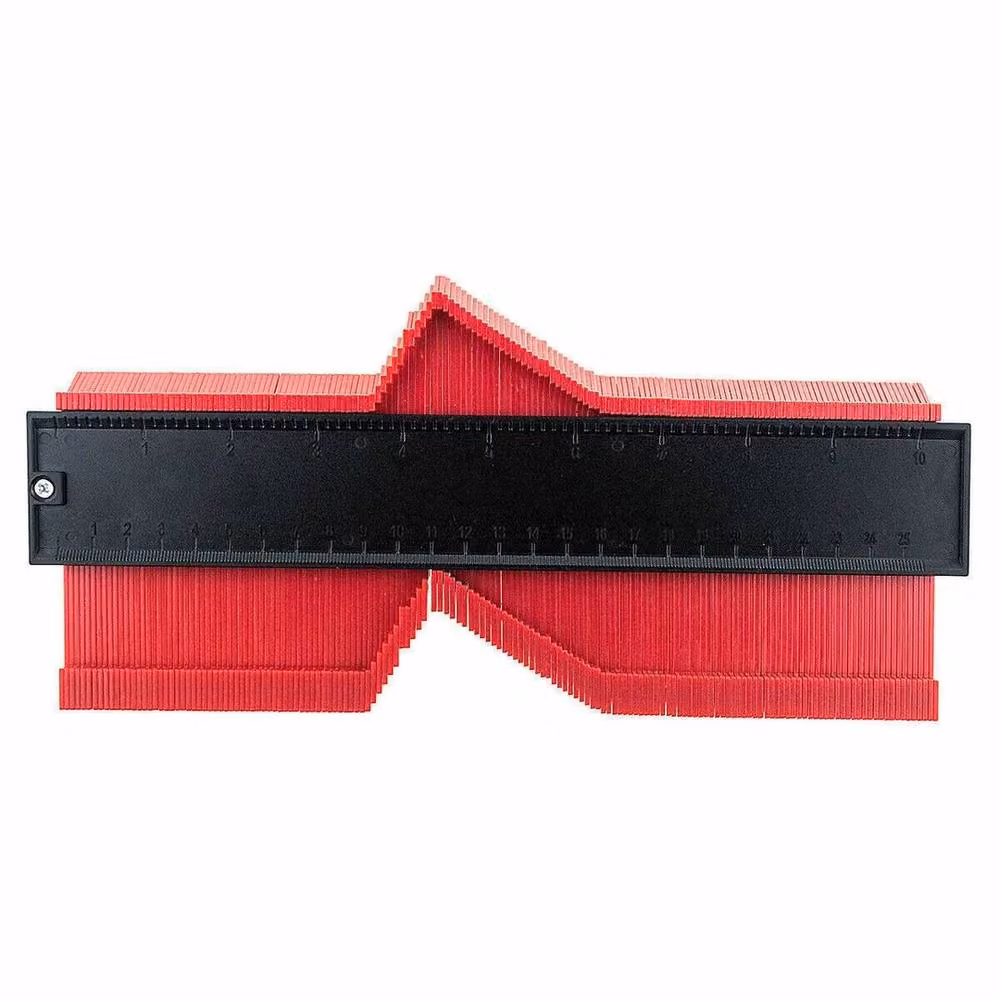 KORVIXA RED Shape Contour Duplicator Template Gauge Tracing Tool, Red, W: 1000 cm, H: 52 cm – 5