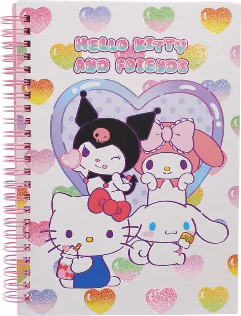 Hello Kitty A5 Softcover Paper Notebook in White