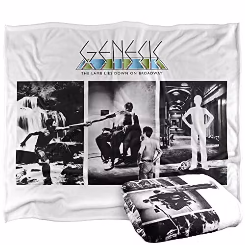 Genesis Lamb Lies Down Silky Touch Super Soft Fleece Throw Blanket, White, W/D/H: 152 x 127 cm – 1
