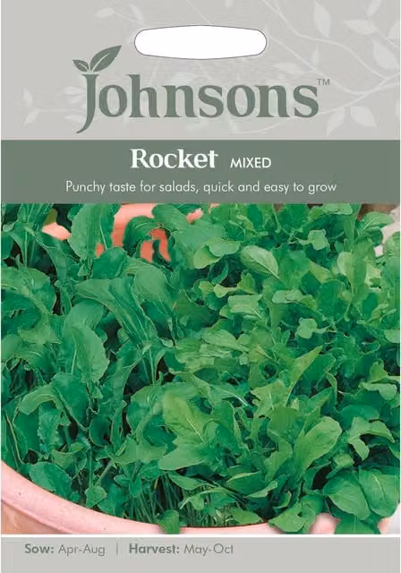 Johnsons Mixed Rocket Herb Seeds for Spring and Summer Planting