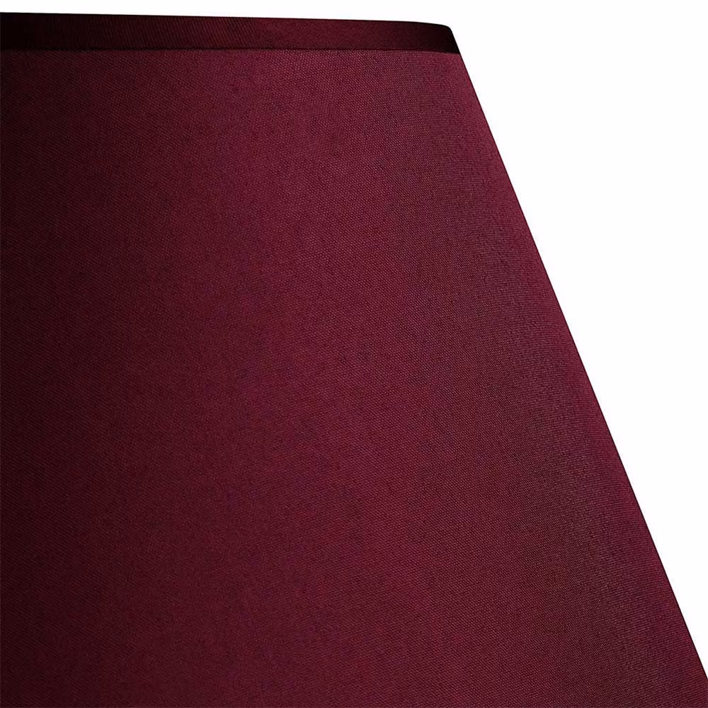 Voltico 2-Pack Adjustable 9 Inch Fabric Coolie Lampshades in Red – 3