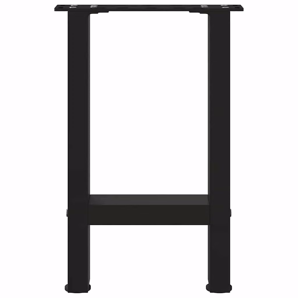 Berkfield Home Matt Black Steel Coffee Table Legs, 2 Pieces, W: 28 cm, H: 42-43 cm – 4