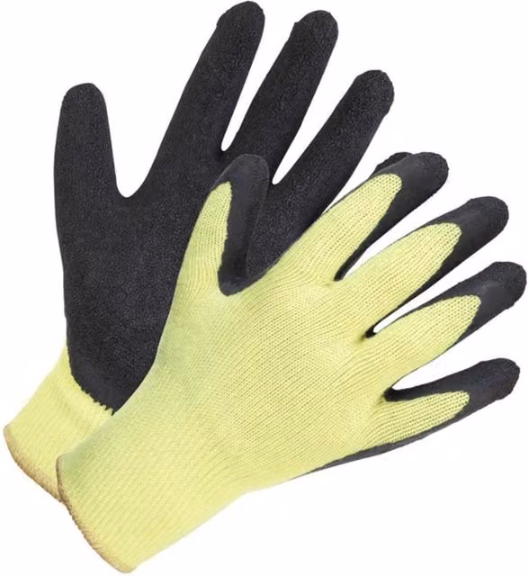 Glenwear Latex Grip Thermal Work Gloves in Black, Size: Large – 1