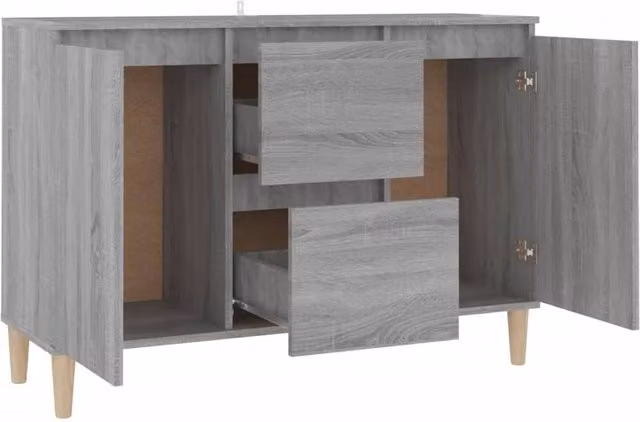 Berkfield Home Grey Sonoma Sideboard, W/D/H: 103.5 x 35 x 70 cm – 1