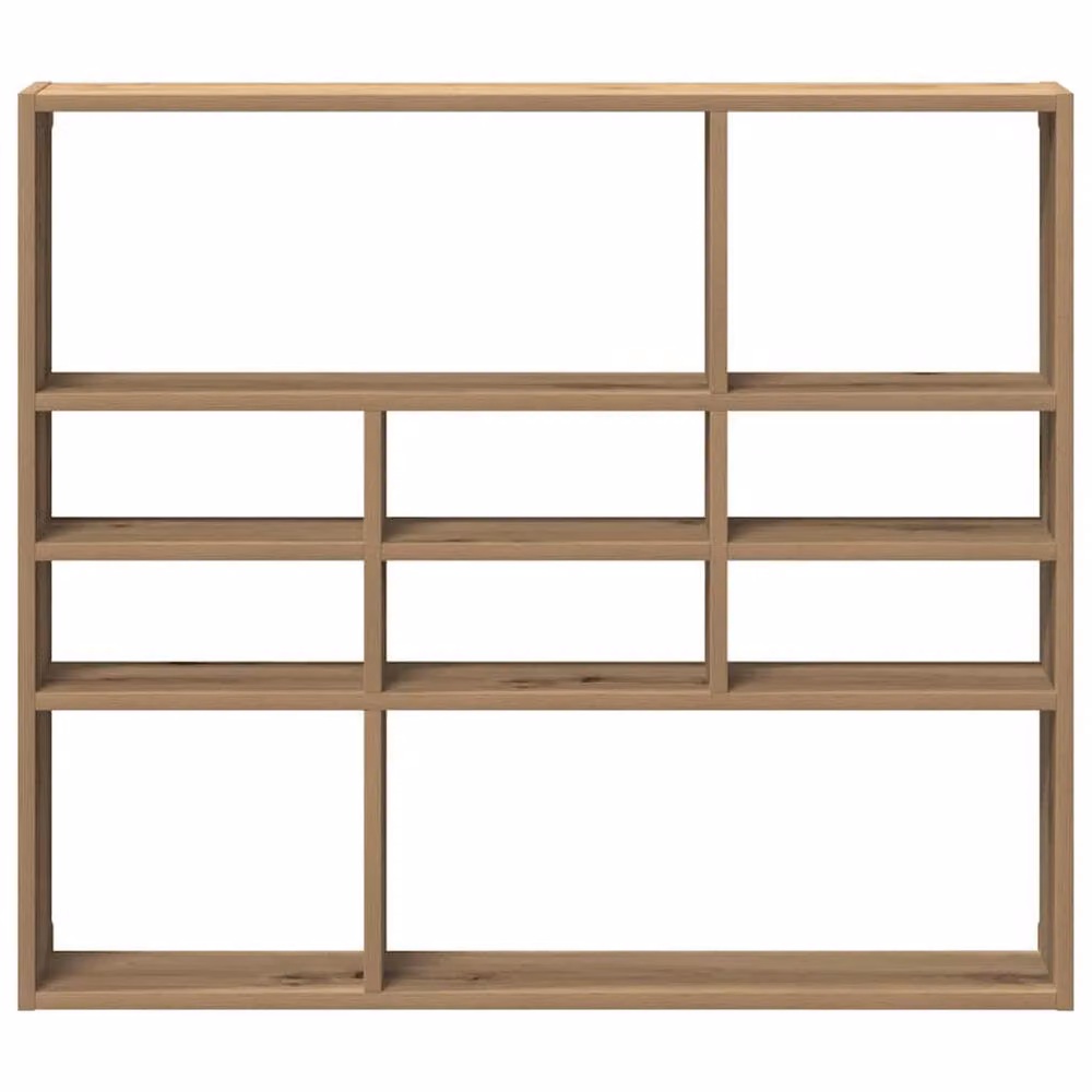 Berkfield Home Artisan Oak Wall Shelf, Brown, W: 90 cm, D: 16 cm, H: 78 cm – 3