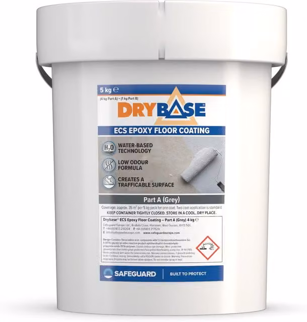 Drybase Grey Waterproof Epoxy Floor Coating, 5 kg
