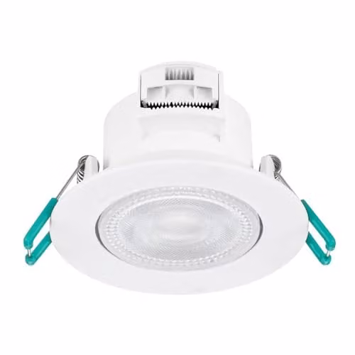 SYLVANIA SylSpot LED Recessed Spotlight, 4.8W, Cool White, IP44, White, Pack of 3