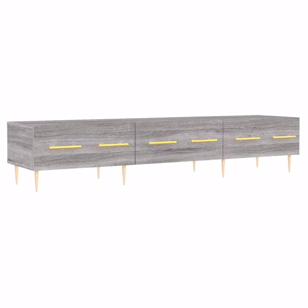 Berkfield Home Grey Sonoma TV Cabinet, W: 150 cm, D: 36 cm, H: 30 cm – 2