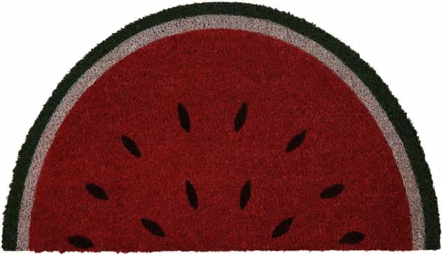 Orsina Water Melon Coir Doormat, Multicolour, Diameter: 100 cm