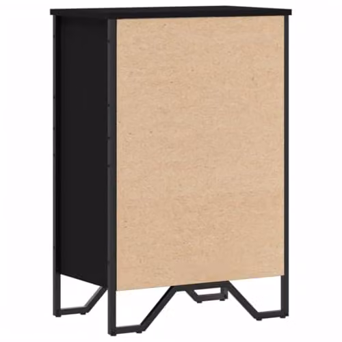 vidaXL Modern Wall-Mounted Bookcase in Black, W/D/H: 50 x 31 x 74.5 cm – 5