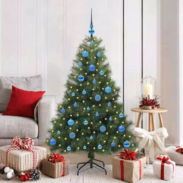 Berkfield Home Artificial Green Christmas Tree with 150 LEDs, Height: 150 cm – 1