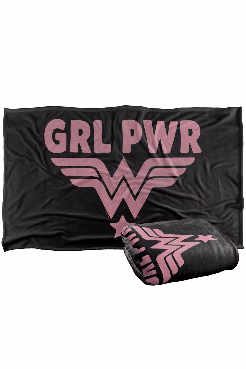 Warner Bros. Wonder Woman Girl Power Pink Super Soft Fleece Throw Blanket W: 152 cm, D: 127 cm – 7