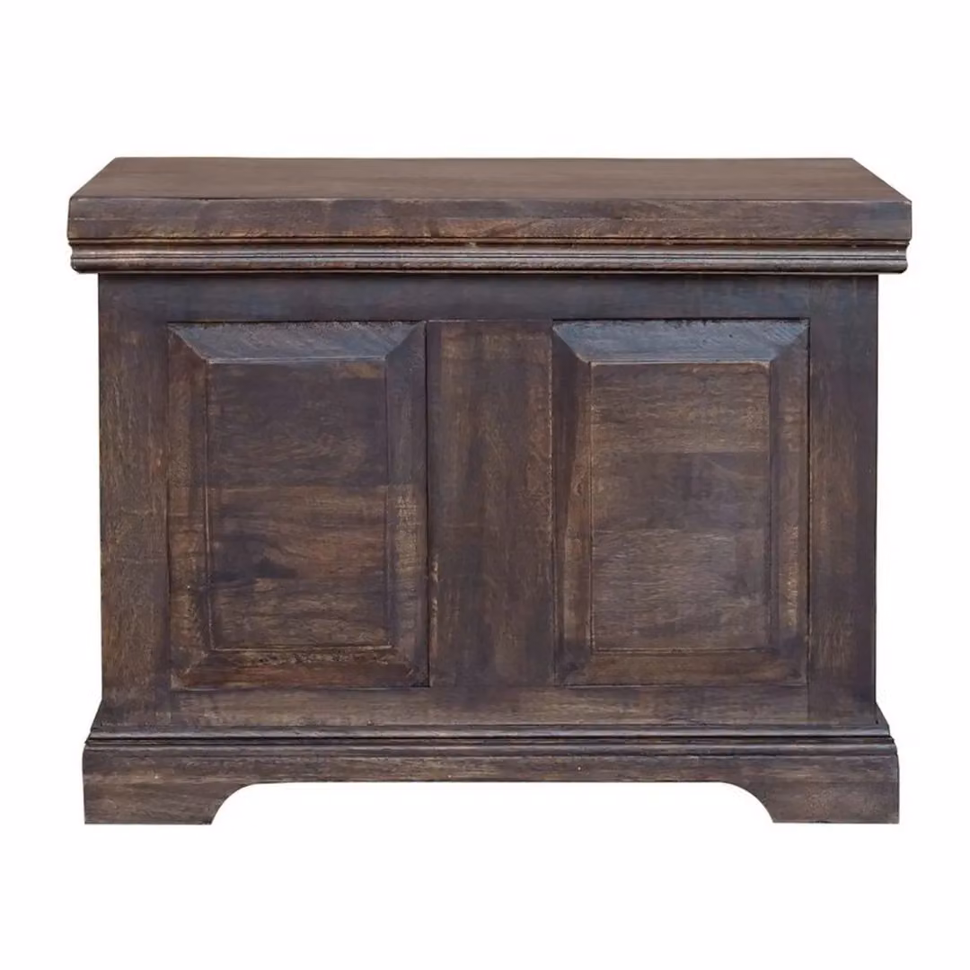 Jaipur Furniture Ltd Small Box in Mango Wood, Brown, W: 60 cm, D: 50 cm, H: 45 cm – 2