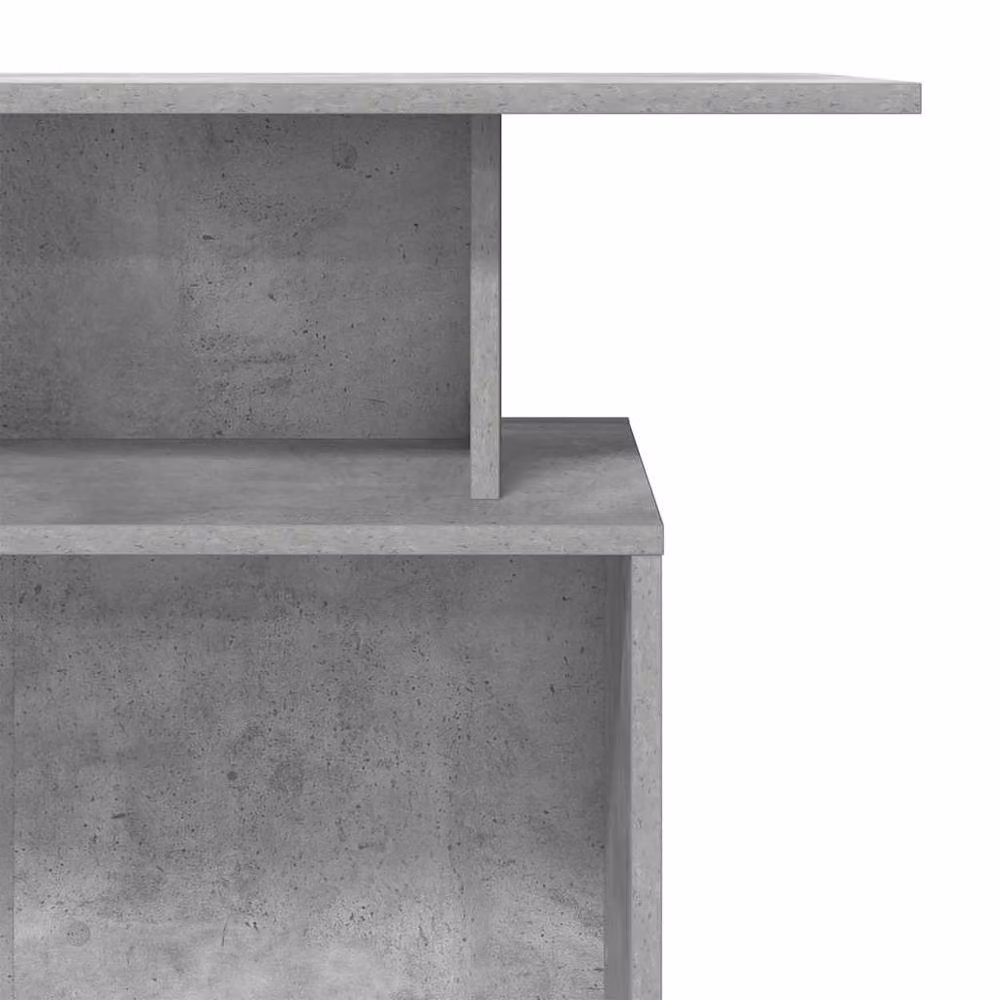 Berkfield Home Reception Desk in Concrete Grey, W/D/H: 100 x 40 x 104 cm – 4