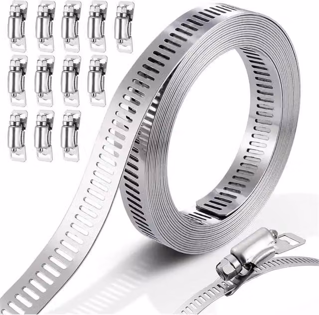 3M Kelvenix 3m Stainless Steel Adjustable Jubilee Hose Clamps in Silver – 1