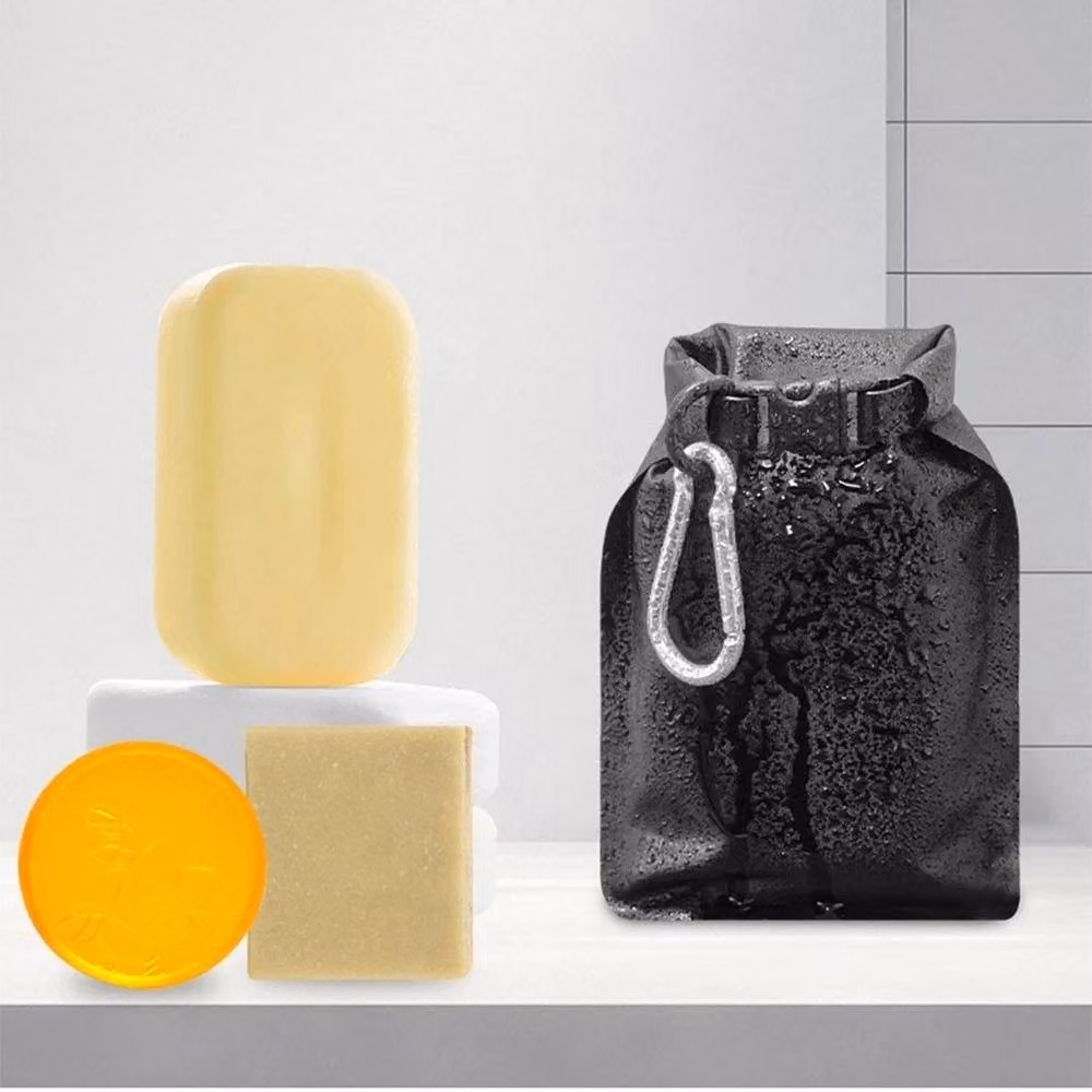 SPETLEK Black Portable Sealed Soap Bar Case and Travel Holder, 100ml – 3